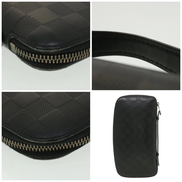 LOUIS VUITTON Damier Infini Atoll Travel Case Black - Picture 9 of 15